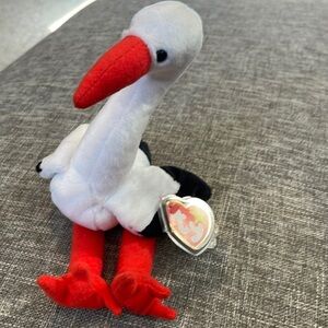 1998 RETIRED TY BEANIE Baby Stilts the Stork 1998 vintage